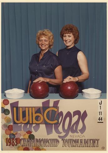 (WOMENS INTERNATIONAL BOWLING CONGRESS) A mini-archive including 46 colorful all-American photographs chronicling various womens team